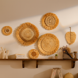 Boho Raffia Wall Decor Set