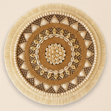 Woven Rattan Wall Shelf Set