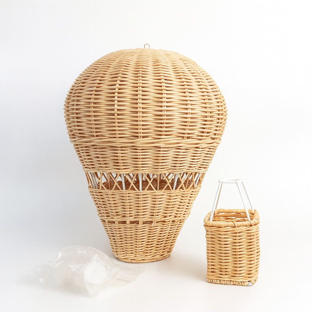 Rattan Hot Air Balloon Decor