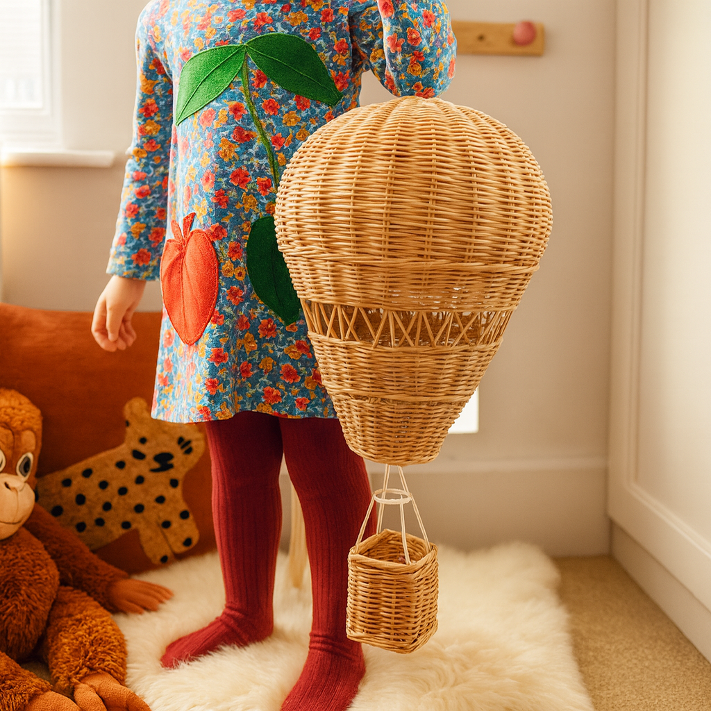 Rattan Hot Air Balloon Decor