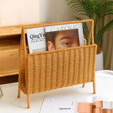 Rattan Magazine Storage Basket