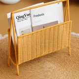 Rattan Magazine Storage Basket