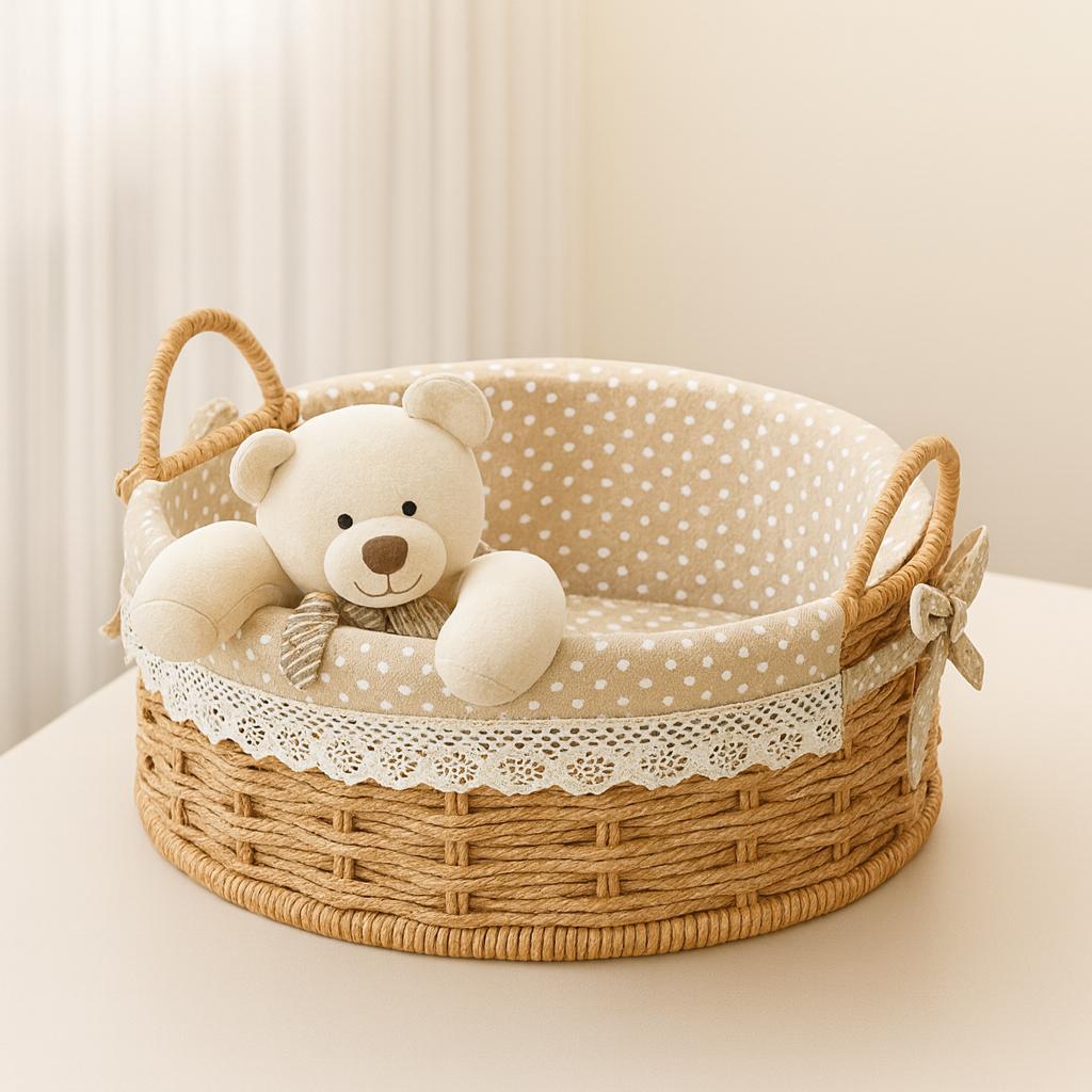 Round Woven Storage Basket Set