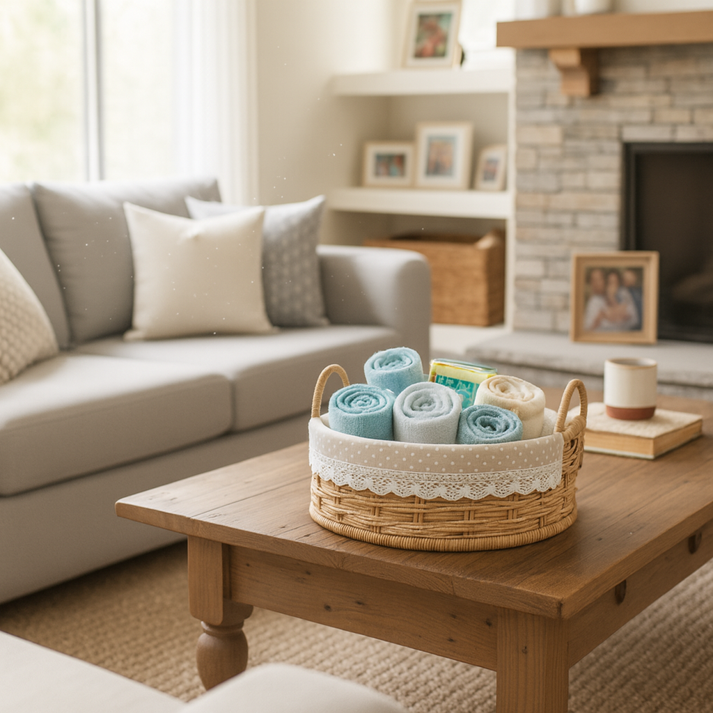 Round Woven Storage Basket Set