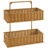Fluffy Bow Charm Rattan Shelf Bundle