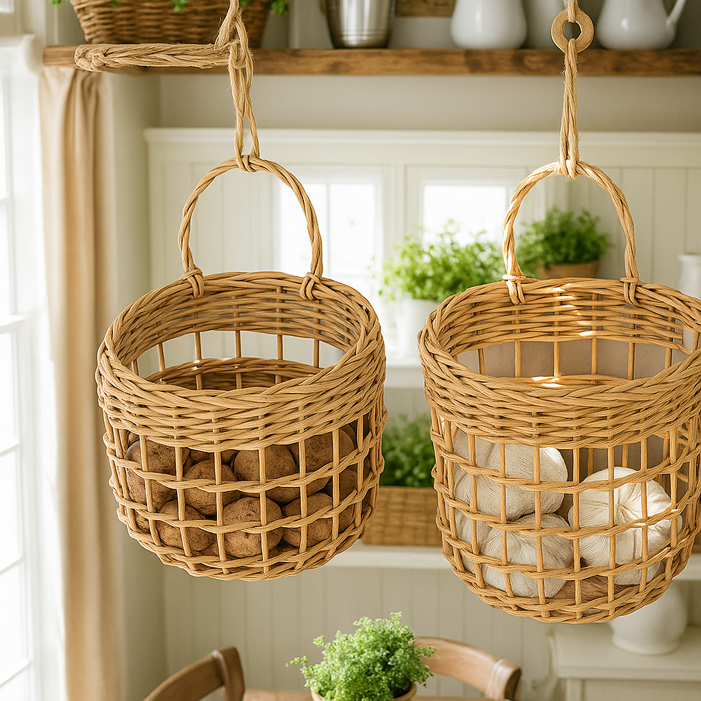 Handwoven Hanging Storage Basket