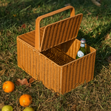 Animal Charm Lidded Picnic Basket Bundle