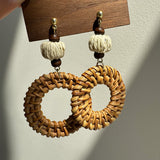 Bohemian Rattan Earrings