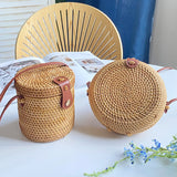 Handwoven Rattan Shoulder Bags