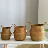 Nordic flowerpot ins large light luxury flower basket woven bird of paradise monstera special flowerpot extra large rattan flowerpot