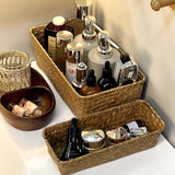 Handwoven Rectangular Storage Basket