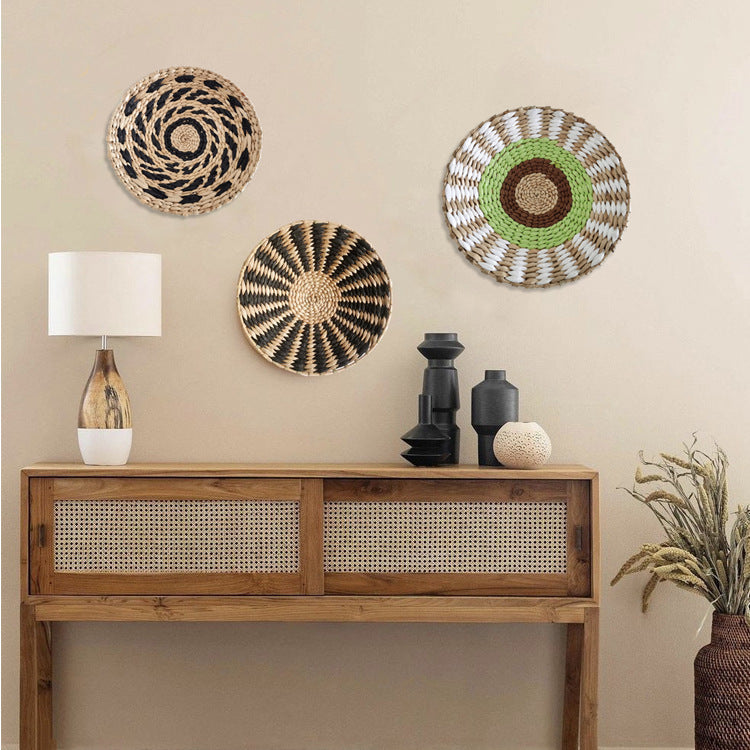 Woven Rattan Wall Decor