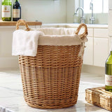 Willow dirty clothes basket laundry basket dirty clothes storage basket household clothes basket put clothes box basket dirty clothes basket artifact