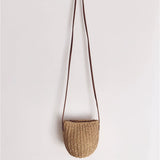 Woven Straw Crossbody Bag