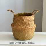 Nordic flowerpot ins large light luxury flower basket woven bird of paradise monstera special flowerpot extra large rattan flowerpot