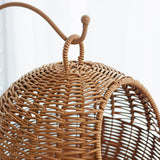 Imitation rattan weaving creative home desktop fruit basket, snack candy basket, fruit hanging basket, snack storage basket