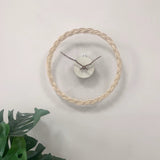 Boho Wicker Wall Clock