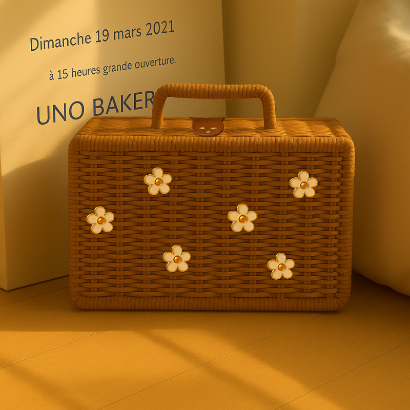 Whimsy Charm Rattan Picnic case Bundle