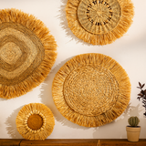 Boho Raffia Wall Decor Set