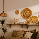 Boho Raffia Wall Decor Set