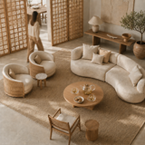 3 Woven Rattan Pieces for a Clutter-Free Living Room