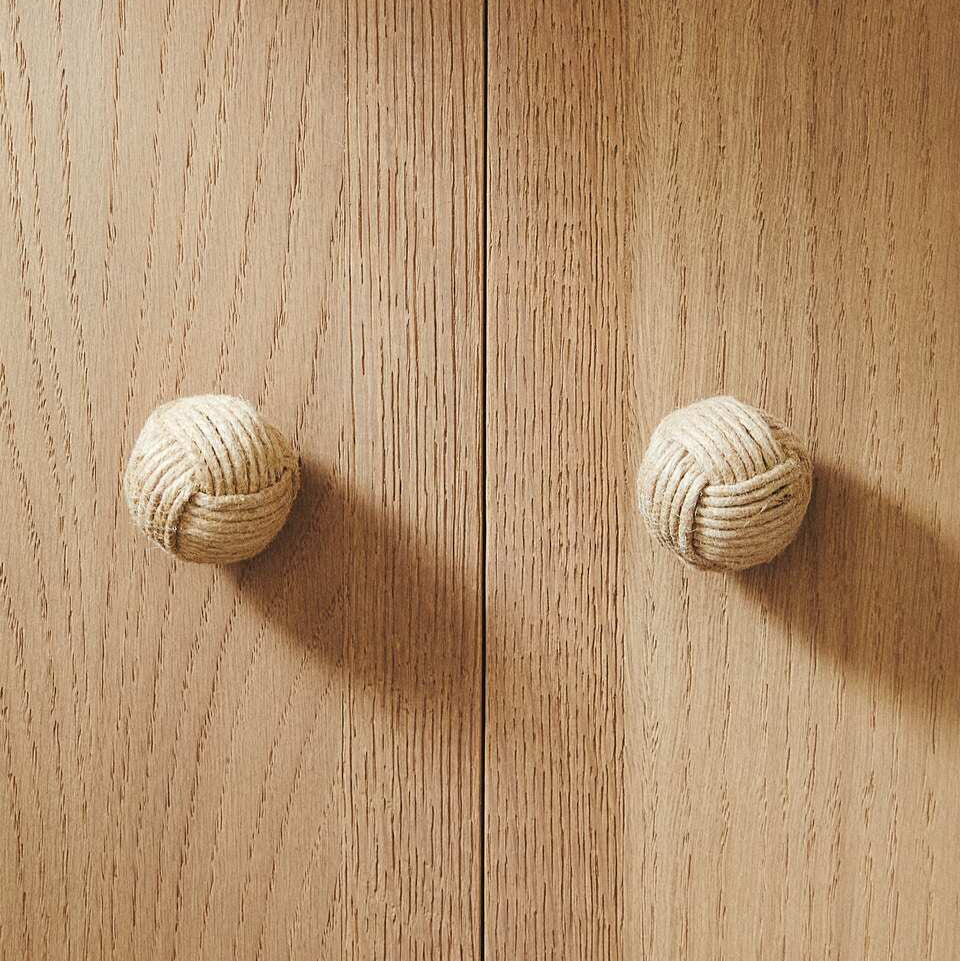 Jute Wardrobe Drawer Handle Set