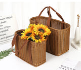 Handwoven Rattan Straw Bag for Summer