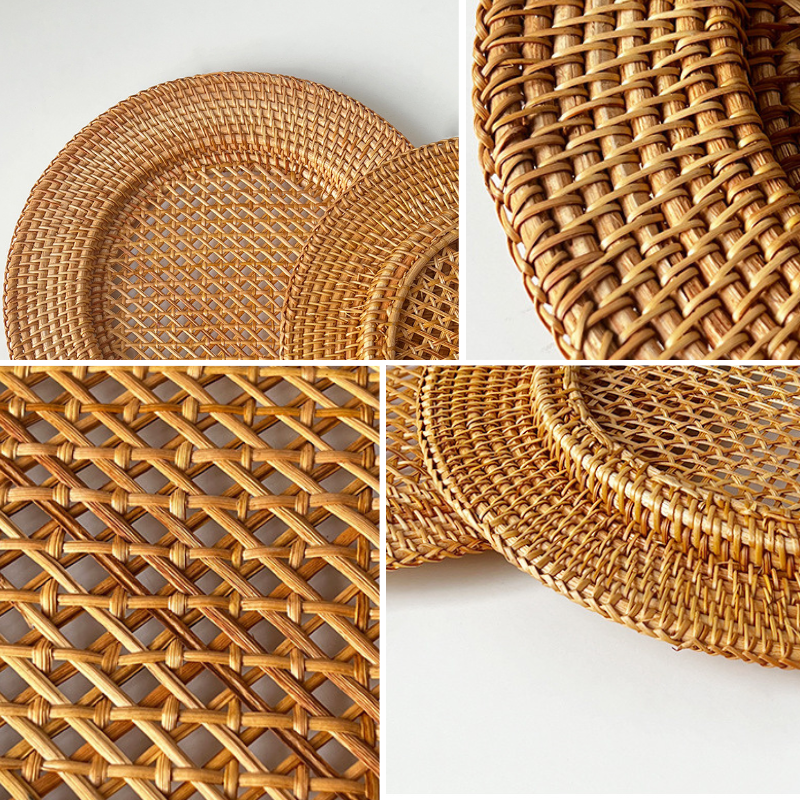 Handwoven Rattan Dinner Plate