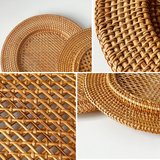 Handwoven Rattan Dinner Plate