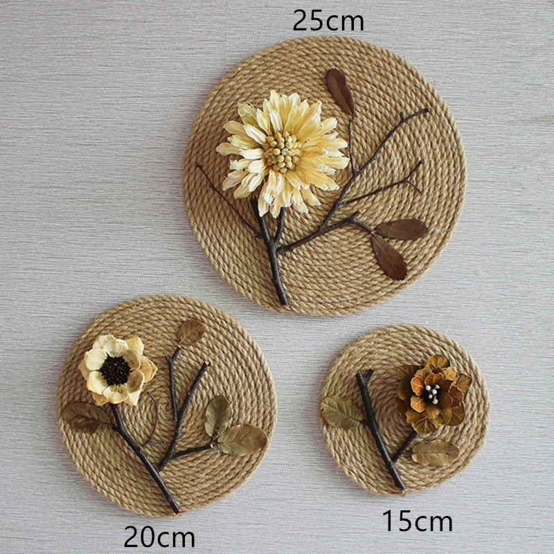 Hemp Dried Flower Wall Decor Set