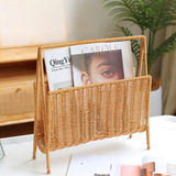 Rattan Magazine Storage Basket