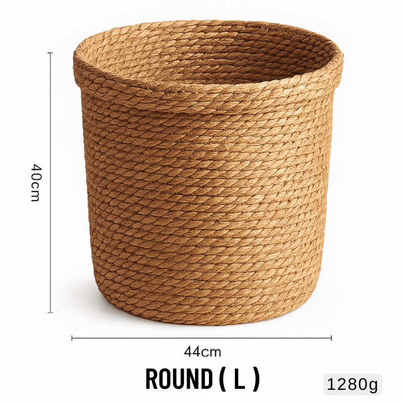 Woven Rattan Laundry Basket