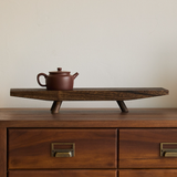 Boat Form Wood Tea Tray – Sculptural Object