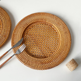 Handwoven Rattan Dinner Plate
