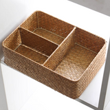 Rattan Divided Storage Organizer