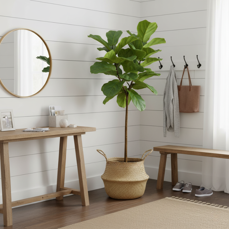 Nordic Rattan Waterproof-Lined Plant Pot