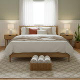 Rattan 3-Handle Storage Basket