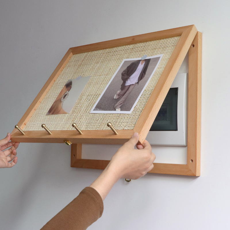 Rattan Wall Meter Box Hider
