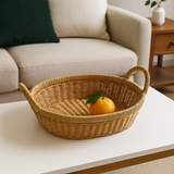 Rattan Dual-Handle Oval Basket