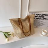 Summer Rattan  Large Shoulder Bag