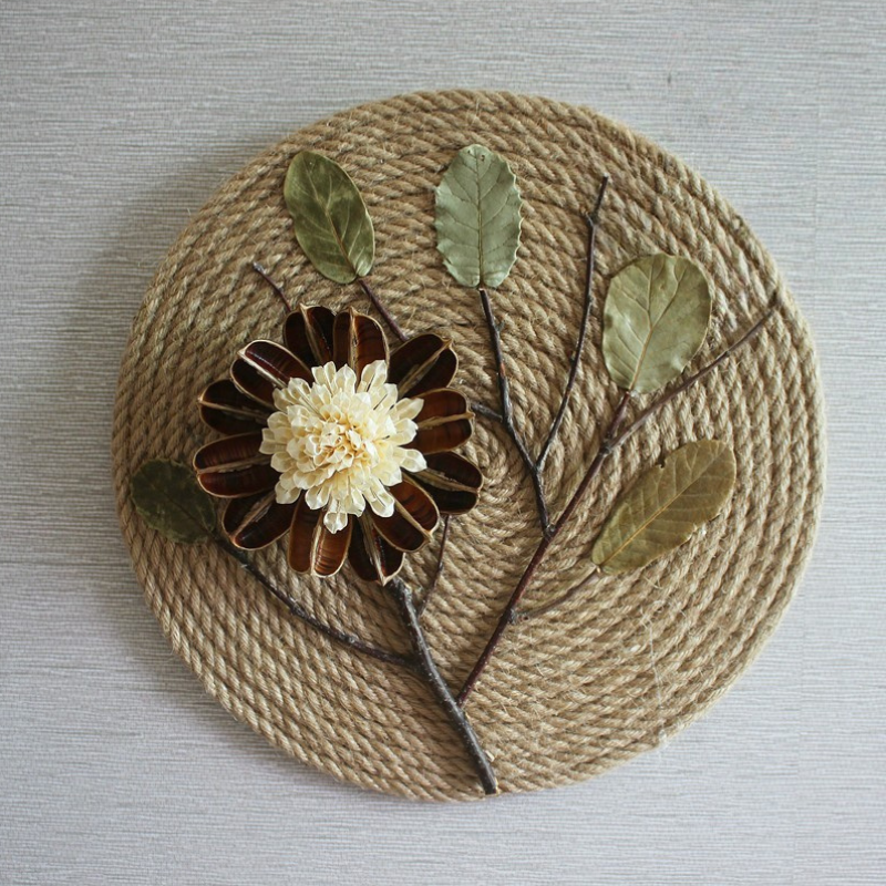 Hemp Dried Flower Wall Decor Set