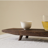 Boat Form Wood Tea Tray – Sculptural Object