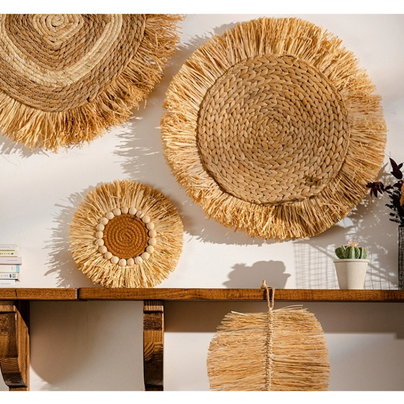 Boho Raffia Wall Decor Set