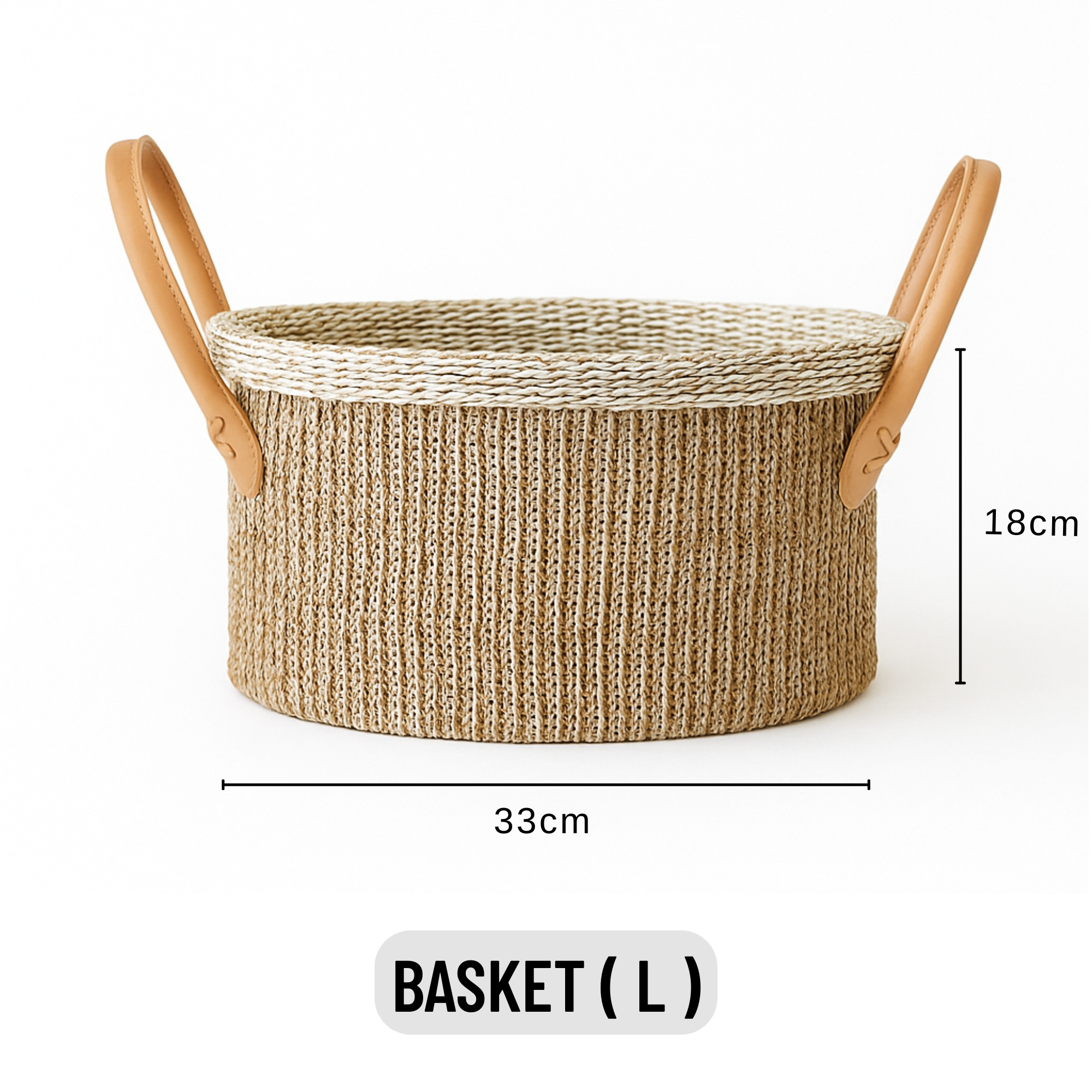 Handheld Cotton Rope Round Basket