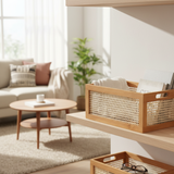 Rattan Wooden Storage Basket