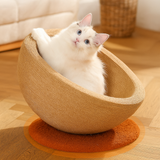 Woven Fiber Round Cat Scratch Nest