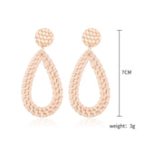 Handcrafted Rattan Boho Earrings