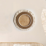 Woven Rattan Wall Shelf Set