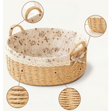 Handwoven Rattan Storage Basket
