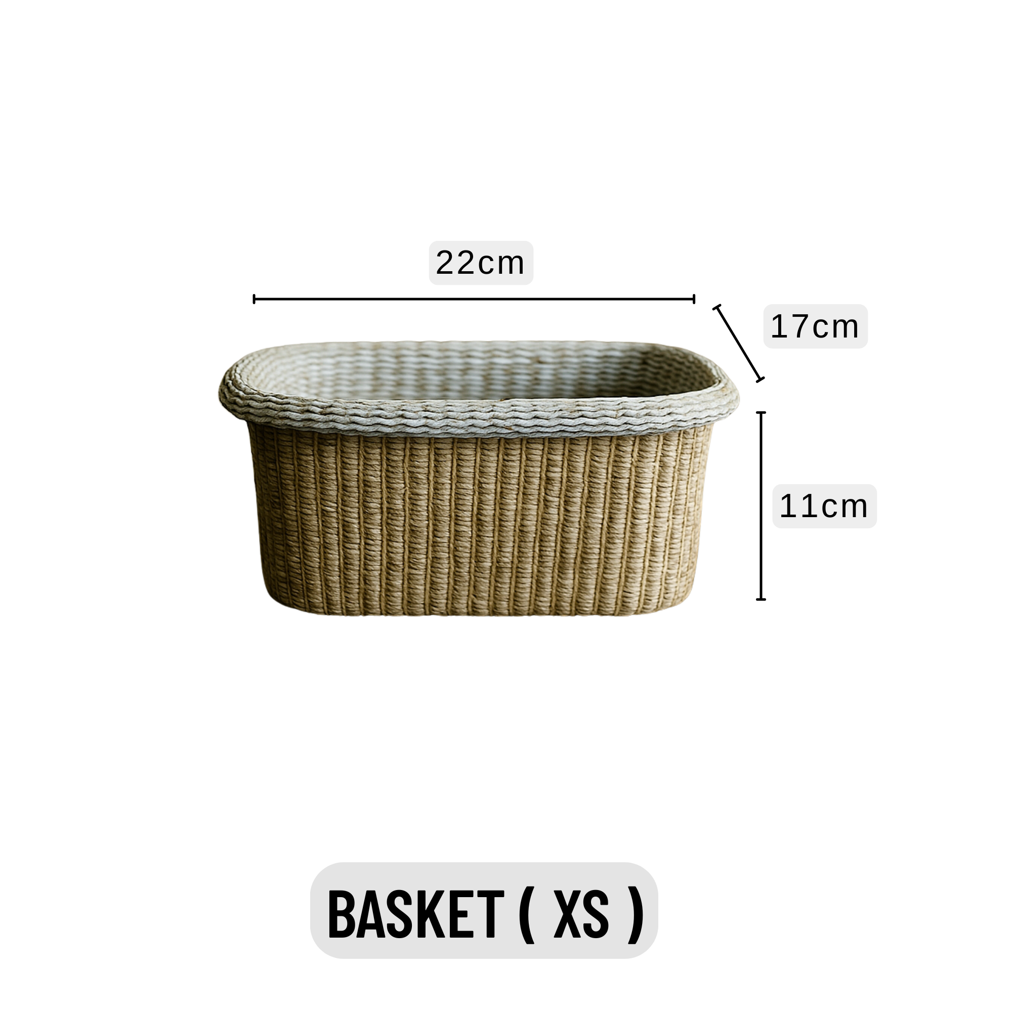 Handwoven Cotton Rope Basket